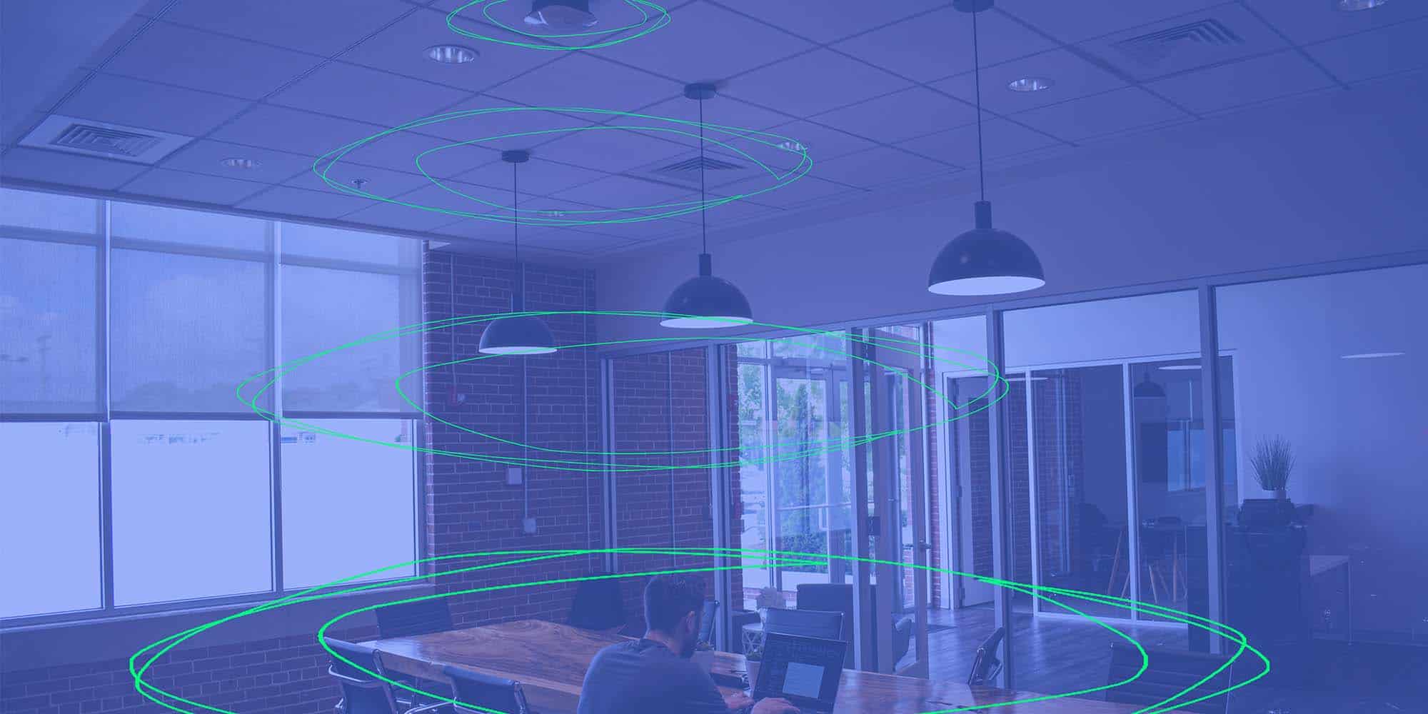 example of correct access point placement in an office