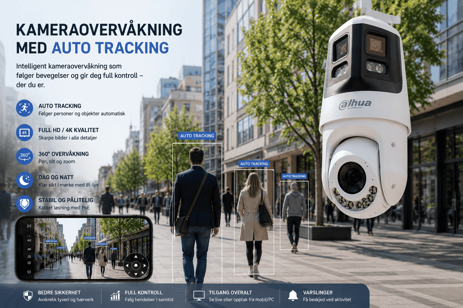 PTZ tracking dahua